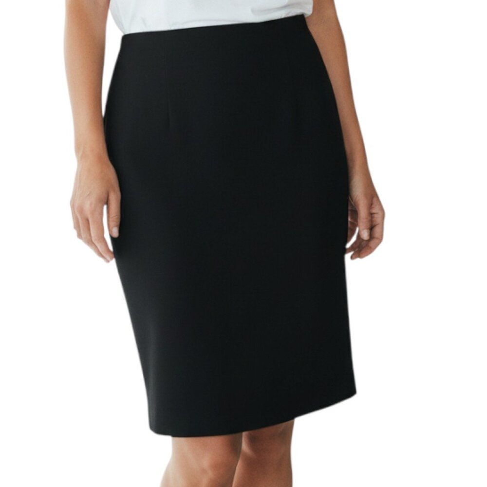 MAGGY LONDON Black Lined Knee Length Pencil Skirt - Size 6